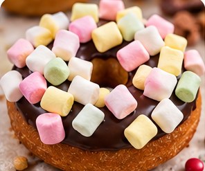 Choklad med minimarshmallows