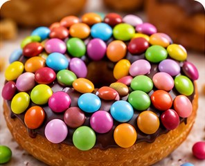 Choklad med färgglada chokladlinser